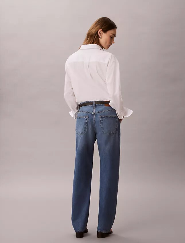 90s Straight Cotton Linen Τζιν 90s Straight Cotton Linen Τζιν