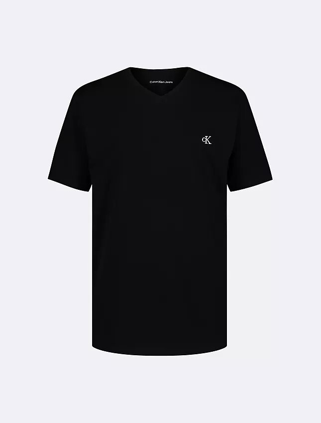 Αγορίστικο μπλουζάκι με Monogram και V-neck Αγορίστικο μπλουζάκι με Monogram και V-neck