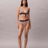 Bikini με ψηλή μέση από ελαστική Microfiber με γραφικό Monogram