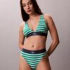 Bikini με ψηλή μέση από ελαστική Microfiber με γραφικό Monogram