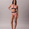 Bikini με ψηλή μέση από ελαστική Microfiber με γραφικό Monogram