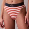 Bikini με ψηλή μέση από ελαστική Microfiber με γραφικό Monogram