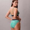 Bikini με ψηλή μέση από ελαστική Microfiber με γραφικό Monogram