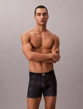 Boxer Brief από ελαστική Microfiber με γραφικό Monogram