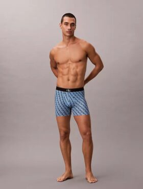 Boxer Brief από ελαστική Microfiber με γραφικό Monogram