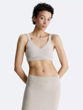 Bralette από μείγμα μαλλιού με ραβδώσεις