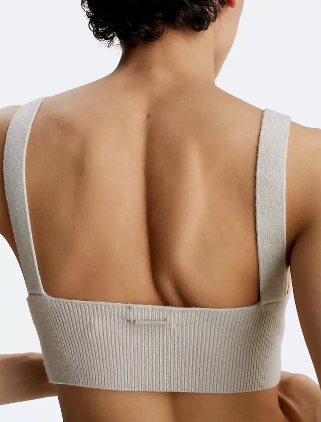 Bralette από μείγμα μαλλιού με ραβδώσεις Bralette από μείγμα μαλλιού με ραβδώσεις