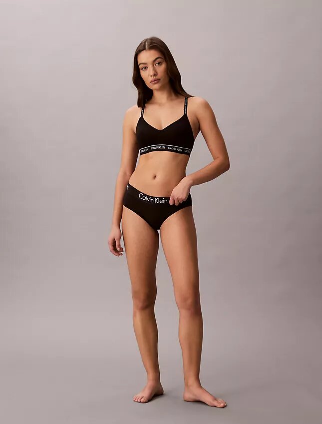 Bralette χωρίς μπανέλες με ελαφριά επένδυση και λογότυπο Archive Bralette χωρίς μπανέλες με ελαφριά επένδυση και λογότυπο Archive