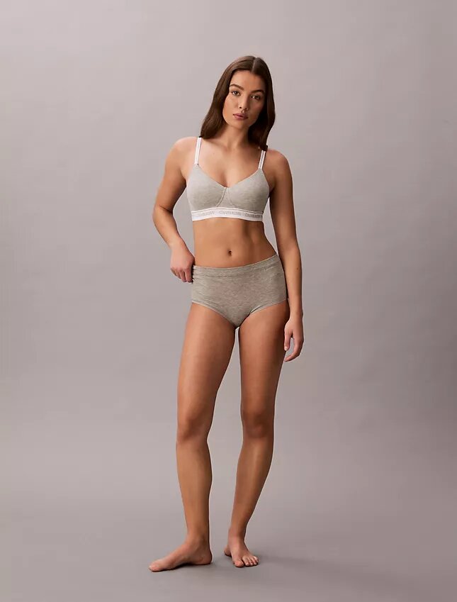 Bralette χωρίς μπανέλες με ελαφριά επένδυση και λογότυπο Archive Bralette χωρίς μπανέλες με ελαφριά επένδυση και λογότυπο Archive
