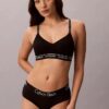 Bralette χωρίς μπανέλες με ελαφριά επένδυση και λογότυπο Archive Bralette χωρίς μπανέλες με ελαφριά επένδυση και λογότυπο Archive