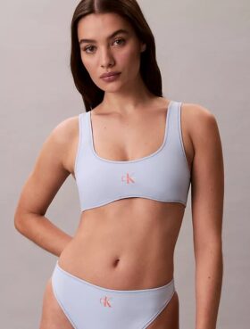 Bralette μαγιό με γραφικό Monogram