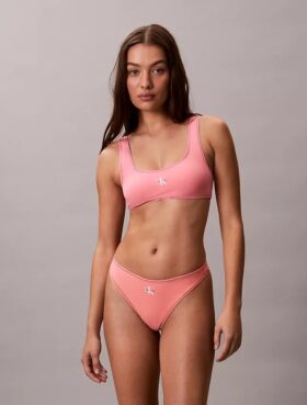 Bralette μαγιό με γραφικό Monogram