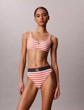Bralette μαγιό με γραφικό Monogram