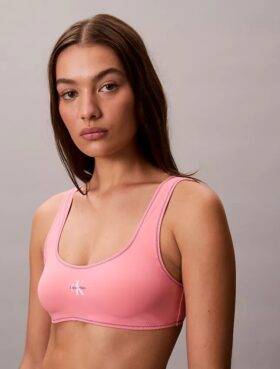 Bralette μαγιό με γραφικό Monogram
