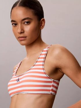 Bralette μαγιό με γραφικό Monogram