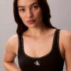 Bralette μαγιό με γραφικό Monogram