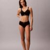 Bralette με γραφικό Monogram από Microfiber με ελαφριά επένδυση Bralette με γραφικό Monogram από Microfiber με ελαφριά επένδυση