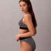 Bralette με γραφικό Monogram από Microfiber με ελαφριά επένδυση Bralette με γραφικό Monogram από Microfiber με ελαφριά επένδυση