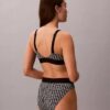 Bralette με γραφικό Monogram από Microfiber με ελαφριά επένδυση Bralette με γραφικό Monogram από Microfiber με ελαφριά επένδυση