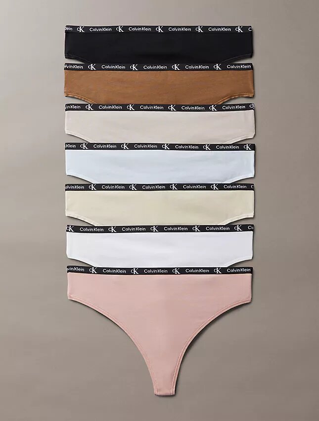 Calvin Klein 1996 Cotton Stretch 7-Pack Thong Calvin Klein 1996 Cotton Stretch 7-Pack Thong