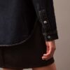Χαλαρό πουκάμισο τζιν με κουμπιά Χαλαρό πουκάμισο τζιν με κουμπιά