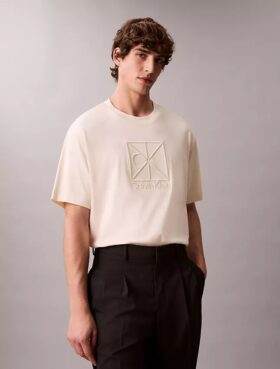 Χαλαρό T-shirt με γραφικό λογότυπο