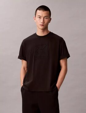 Χαλαρό T-shirt με γραφικό λογότυπο