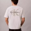 Χαλαρό T-shirt με γραφικό Monologo σε φθαρμένο στυλ Χαλαρό T-shirt με γραφικό Monologo σε φθαρμένο στυλ