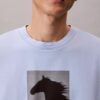 Χαλαρό T-shirt με σχέδιο για το Σεληνιακό Νέο Έτος