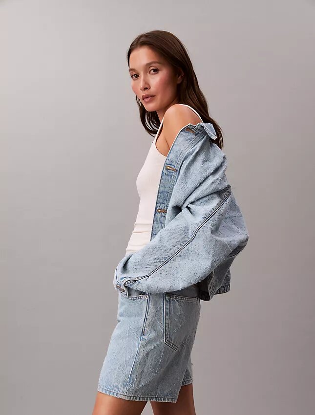 Χαλαρό Trucker Jacket από τζιν Χαλαρό Trucker Jacket από τζιν