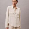 Χαλαρό Utility Shirt με κουμπιά Χαλαρό Utility Shirt με κουμπιά