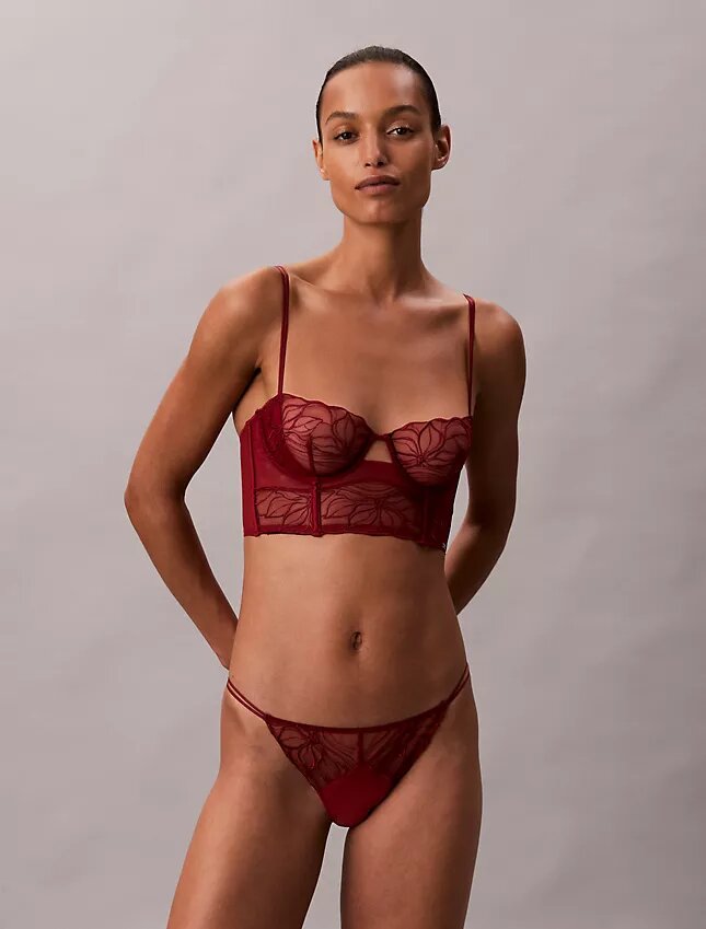 CK Black Bikini with Floral Lace CK Black Bikini with Floral Lace