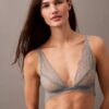 CK Black Geo Lace Σουτιέν τριγωνικό Unlined CK Black Geo Lace Σουτιέν τριγωνικό Unlined