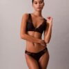 CK Black γεωμετρικό δαντελένιο σουτιέν με ελαφριά επένδυση και βαθύ ντεκολτέ CK Black γεωμετρικό δαντελένιο σουτιέν με ελαφριά επένδυση και βαθύ ντεκολτέ