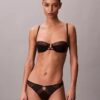 CK Black γεωμετρικό δαντελένιο σουτιέν μπαλκονέ Unlined CK Black γεωμετρικό δαντελένιο σουτιέν μπαλκονέ Unlined