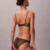 CK Black γεωμετρικό δαντελένιο σουτιέν μπαλκονέ Unlined CK Black γεωμετρικό δαντελένιο σουτιέν μπαλκονέ Unlined