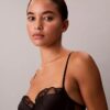 CK Black Μαύρο κορμάκι με λουλουδάτη δαντέλα CK Black Μαύρο κορμάκι με λουλουδάτη δαντέλα