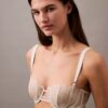CK Black Μαύρο μπαλκονέ σουτιέν Unlined με λουλουδάτη δαντέλα CK Black Μαύρο μπαλκονέ σουτιέν Unlined με λουλουδάτη δαντέλα