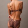 CK Black Μαύρο μπαλκονέ σουτιέν Unlined με λουλουδάτη δαντέλα