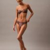 CK Black Μαύρο μπαλκονέ σουτιέν Unlined με λουλουδάτη δαντέλα