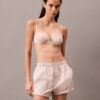 CK Black Μαύρο μπαλκονέ Unlined με λουλουδάτη δαντέλα