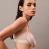 CK Black Μαύρο μπαλκονέ Unlined με λουλουδάτη δαντέλα