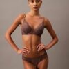 CK Black Push-Up Plunge Bra with Floral Lace CK Black Push-Up Plunge Bra with Floral Lace