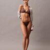CK Black Thong με λουλουδάτο δαντέλα CK Black Thong με λουλουδάτο δαντέλα