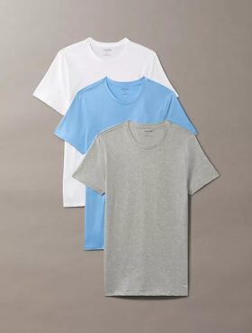 Cotton Classics Σετ 3 κλασικών T-shirt με στρογγυλό λαιμό
