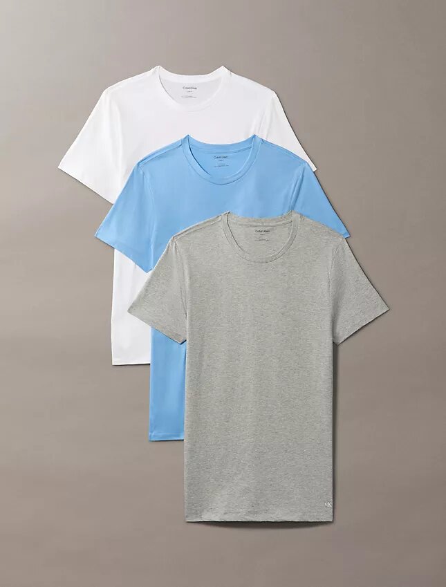 Cotton Classics Σετ 3 κλασικών T-shirt με στρογγυλό λαιμό Cotton Classics Σετ 3 κλασικών T-shirt με στρογγυλό λαιμό
