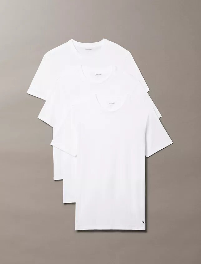 Cotton Classics Σετ 3 κλασικών T-shirt με στρογγυλό λαιμό Cotton Classics Σετ 3 κλασικών T-shirt με στρογγυλό λαιμό