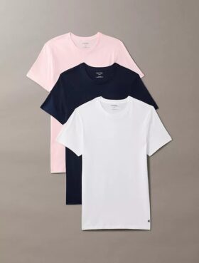 Cotton Classics Σετ 3 κλασικών T-shirt με στρογγυλό λαιμό