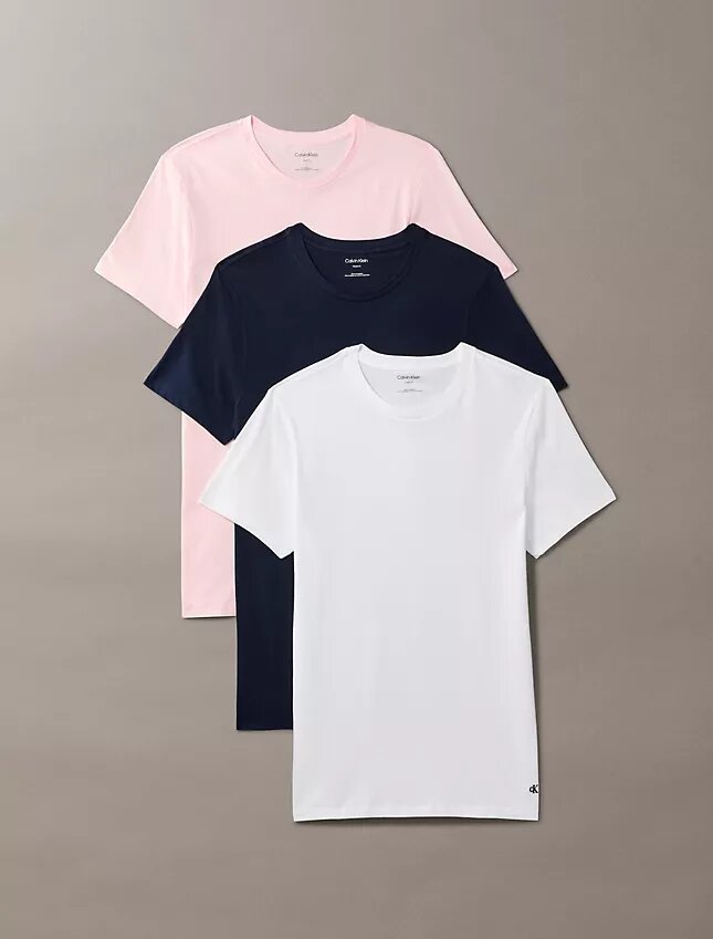 Cotton Classics Σετ 3 κλασικών T-shirt με στρογγυλό λαιμό Cotton Classics Σετ 3 κλασικών T-shirt με στρογγυλό λαιμό