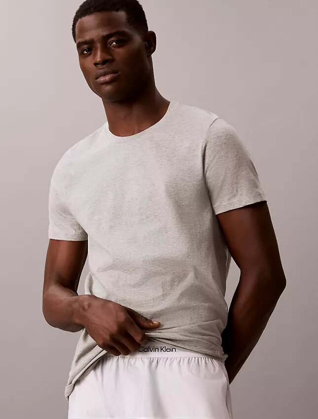 Cotton Classics Σετ 3 κλασικών T-shirt με στρογγυλό λαιμό Cotton Classics Σετ 3 κλασικών T-shirt με στρογγυλό λαιμό